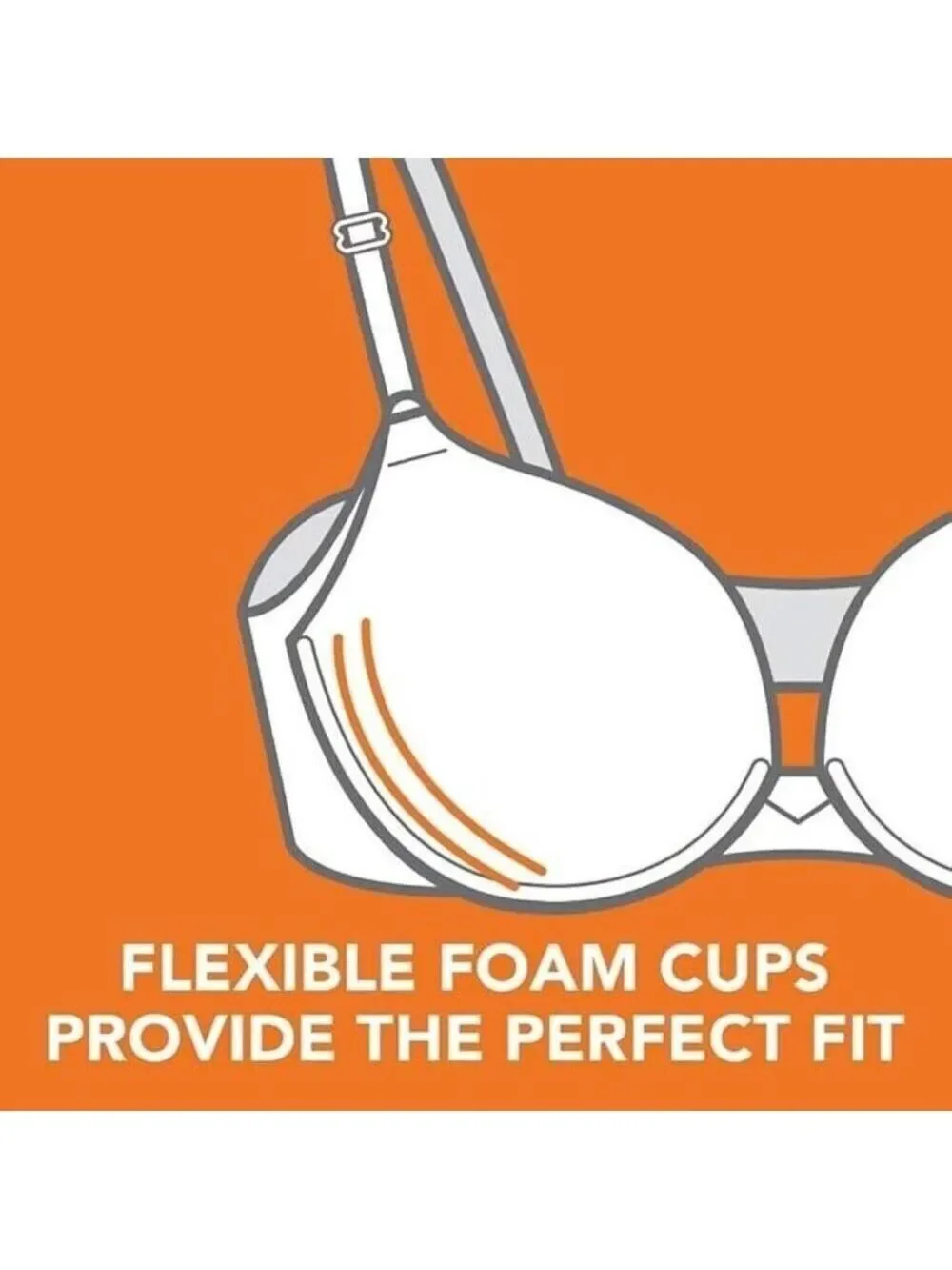 Warner's Women's Blissful Benefits Side Smoothing Wire Bra White  36C NWT
